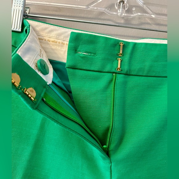 Kate Spade Margaux Cropped Pants, Lucky Green Size 6 - Picture 7 of 12